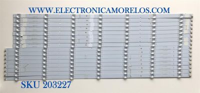 KIT DE LED'S PARA TV VIZIO (16 PIEZAS) / NUMERO DE PARTE LB7000M / LB7000M V0_00 / LB7000M V1_00 / AI81075 / PANEL SD700DUA-6 / MODELOS M706X-H3 / M706X-H3 LFTGB7AW