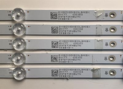 KIT DE LED'S PARA TV INSIGNIA (5 PIEZAS) / NUMERO DE PARTE LB-DM3030-GJBBY555X9BB19-2-J / 210BZ09D0B33LBM0BX / 28T0T33FBW7N / 55B19-1 / PANEL TPT550U2-D132.L REV:S21C / TPT550U2-D132.L REV:S21B / MODELO NS-55DF710NA21 - Imagen 4