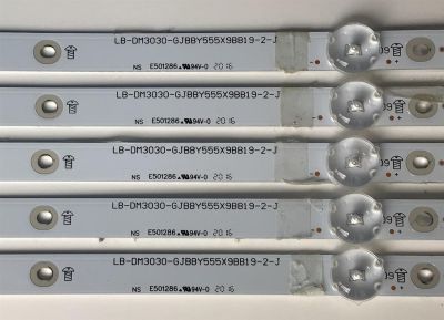 KIT DE LED'S PARA TV INSIGNIA (5 PIEZAS) / NUMERO DE PARTE LB-DM3030-GJBBY555X9BB19-2-J / 210BZ09D0B33LBM0BX / 28T0T33FBW7N / 55B19-1 / PANEL TPT550U2-D132.L REV:S21C / TPT550U2-D132.L REV:S21B / MODELO NS-55DF710NA21 - Imagen 3