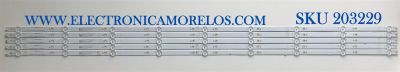 KIT DE LED'S PARA TV INSIGNIA (5 PIEZAS) / NUMERO DE PARTE LB-DM3030-GJBBY555X9BB19-2-J / 210BZ09D0B33LBM0BX / 28T0T33FBW7N / 55B19-1 / PANEL TPT550U2-D132.L REV:S21C / TPT550U2-D132.L REV:S21B / MODELO NS-55DF710NA21