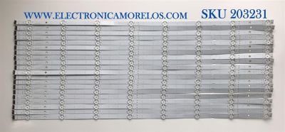 KIT DE LED'S PARA TV SONY (20 PIEZAS) / NUMERO DE PARTE LB8500C / LB8500C V0_01 / 8500C00001 / PANEL YDAF085DNU01 / MODELO XBR-85X900H / XBR85X900H