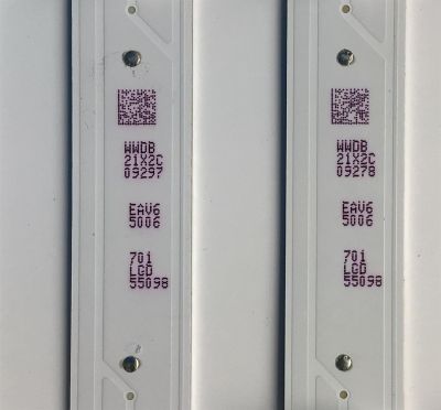 KIT DE LED'S PARA TV LG (4 PIEZAS) / NUMERO DE PARTE EAV65006701 / SSC_Y19.5_Trident_55UM73_S / SSC_Y19.5_Trident_55UM73_REV00_CASE1 / PANEL NC550DQG-AAHX3 / MODELO 55UN7300AUD.BUSWLKR - Imagen 3