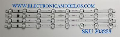 KIT DE LED'S PARA TV LG (4 PIEZAS) / NUMERO DE PARTE EAV65006701 / SSC_Y19.5_Trident_55UM73_S / SSC_Y19.5_Trident_55UM73_REV00_CASE1 / PANEL NC550DQG-AAHX3 / MODELO 55UN7300AUD.BUSWLKR