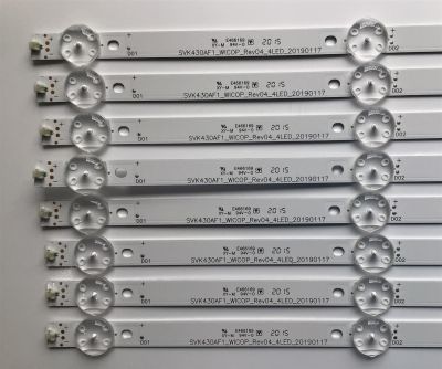 KIT DE LED'S PARA TV TOSHIBA (8 PIEZAS) / NUMERO DE PARTE SVK430AF1_WICOP_REV04_4LED_20190117 / L0425T / M1EX1 / A114E3 / PANEL K430WDRD / MODELO TF-43A810U21 - Imagen 2