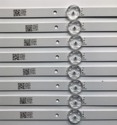 KIT DE LED'S PARA TV TOSHIBA (8 PIEZAS) / NUMERO DE PARTE SVK430AF1_WICOP_REV04_4LED_20190117 / L0425T / M1EX1 / A114E3 / PANEL K430WDRD / MODELO TF-43A810U21 - Imagen 3