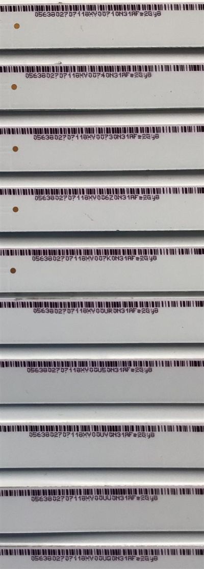 KIT DE LED'S PARA TV VIZIO (10 PIEZAS) / NUMERO DE PARTE I-5500WS80091 / I-5500WS80091-R-V2 / I-5500WS80091-L-V2 / PANEL LSC550FFN11 / MODELOS D55-F2 / D55-F2 LWZQWXKU - Imagen 5