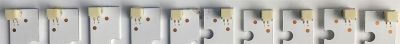 KIT DE LED'S PARA TV VIZIO (10 PIEZAS) / NUMERO DE PARTE I-5500WS80091 / I-5500WS80091-R-V2 / I-5500WS80091-L-V2 / PANEL LSC550FFN11 / MODELOS D55-F2 / D55-F2 LWZQWXKU - Imagen 2