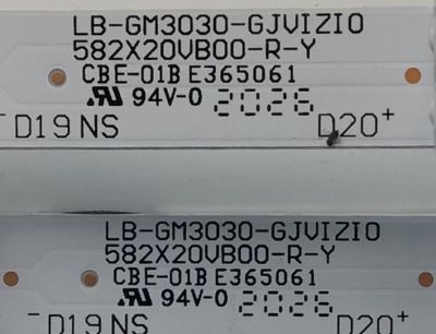 KIT DE LED'S PARA TV VIZIO (4 PIEZAS) / NUMERO DE PARTE  LB-GM3030-GJVIZIO582X20VB00 / LB-GM3030-GJVIZIO582X20VB00-R-Y / LB-GM3030-GJVIZIO582X20VB00-L-Y / 210BZ11DRB334 / 58V585-R-CKD /58V585-L-CKD PANEL TPT580B5 / MODELO V585-H11 - Imagen 4