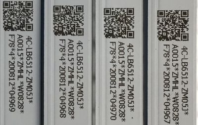 KIT DE LED'S PARA TV TCL (4 PIEZAS) / NUMERO DE PARTE GIC65LB105_3030F2.1D / GIC65LB105_3030F2.1D_V07_20200709 / 4C-LB6512-ZM05J / PANEL LVU650NDEL / MODELO 65S435 / 65S434 / 65S431 - Imagen 2
