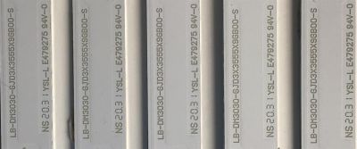 KIT DE LED'S PARA TV INSIGNIA (5 PIEZAS) / NUMERO DE PARTE LB-DM3030-GJD3X3555X9GB00-S / 210BZ09D0B334BMC7X / 55BB00-CKD / PANEL TPT550U1-QVN05.U / MODELO NS-55DF710NA21 - Imagen 3