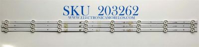 KIT DE LED'S PARA TV ONN (3 PIEZAS) / NUMERO DE PARTE DLED43HF-3X8 / DLED43HF 3X8 0002 / MODELOS 100002460 / ONA43UB19E04