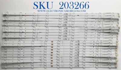 KIT DE LED'S PARA TV HISENSE (20 PIEZAS) / NUMERO DE PARTE SVH650AC5 / CRH-BX65S3U51R303020098C0-REV1.6 / CRH-BX65S3U51L303020098C0-REV1.6 / SVH650AC5-R / SVH650AC5-L / PANEL HD650V3V51-TAL3/S2/FJ/GM/ROH / MODELO 65H8F