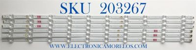 KIT DE LEDS PARA TV VIZIO ORIGINAL 6 PIEZAS / NUMERO DE PARTE LB7000H / LB7000H V1 02 / LB7000H V0 02 / LB7000H V0_02 / LB7000H V1_02 / 210BZ10DR / 210BZ10DL / PANEL TPT700B5-U1T01.D / MODELOS V705-H1 / V705-H13 / V705-J01 / V705X-H1 / V705X-J01