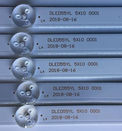 KIT DE LEDS PARA TV ELEMENT 5 PIEZAS / NUMERO DE PARTE DLED55YL 5X10 0001 / 21006921 / 21006921 F3 / DLED55YL5X100001 / DLED55YL / DLED55YL5X100001 / PANEL LC546PU2L02 / LSC550FN11 / MODELO E4SFT5517 / s - Imagen 2