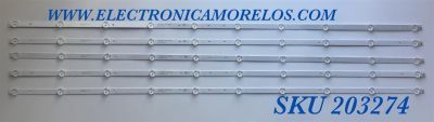 KIT DE LEDS PARA TV ELEMENT 5 PIEZAS / NUMERO DE PARTE DLED55YL 5X10 0001 / 21006921 / 21006921 F3 / DLED55YL5X100001 / DLED55YL / DLED55YL5X100001 / PANEL LC546PU2L02 / LSC550FN11 / MODELO E4SFT5517 / s