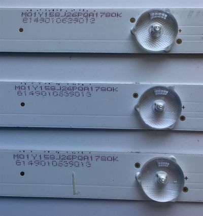 KIT DE LED'S PARA TV ELEMENT (3 PIEZAS) / NUMERO DE PARTE CRH-K38.53030T030675W / CRH-K38.53030T030675W-REV1.6W / M01Y158J26PQR1780K / 208708.2 / PANEL CN385CN7520 / MODELO ELSW3917BF - Imagen 3