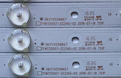 KIT DE LED'S PARA TV WESTINGHOUSE (12 PIEZAS) / NUMERO DE PARTE 303TH550067 / TFMT55D07-ZC21AG-02 / TH550M17 / 910-550-1047 / PANEL T550-DXA-DLED / MODELO WD55FB1530 - Imagen 3