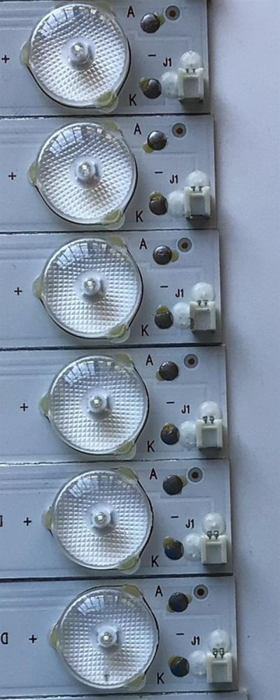 KIT DE LED'S PARA TV WESTINGHOUSE (12 PIEZAS) / NUMERO DE PARTE 303TH550067 / TFMT55D07-ZC21AG-02 / TH550M17 / 910-550-1047 / PANEL T550-DXA-DLED / MODELO WD55FB1530 - Imagen 4