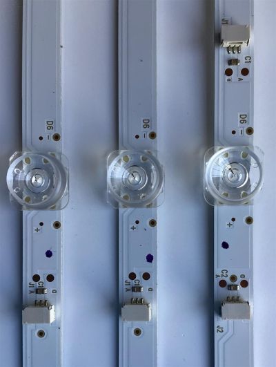 KIT DE LED'S PARA TV TCL (3 PIEZAS) / NUMERO DE PARTE TCL-43D8-3030FC-3X12 / TCL-43D8-3030FC-3X12-A-LX20191111 VER 4 / TCL-43D8-3030FC-3X12-A-LX20191111 VER 4 / YHE-4C-LB4312-YH / PANEL LVU430NEBL CD9W00 / MODELO 43S525 - Imagen 3