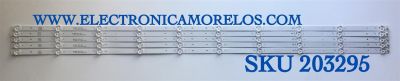 KIT DE LED'S PARA TV ELEMENT (5 PIEZAS) / NUMERO DE PARTE JL.D550A1330-390AS-M / JL.D550A1330-390AS-M_V01 / 21006942 / PANEL LSC550FN11 / MODELOS E4SW5518 / E4SFT5517 H8D1H 