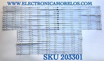 KIT DE LEDS PARA TV SONY ORIGINAL 24 PIEZAS / NUMERO DE PARTE 75030DB20AU1 / MBL-75030DB20AU1L / MBL-75030DB20AU1R / E313218 / PANEL YD9S075DTU01 / MODELO XBR-75X950G / XBR75X950G