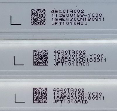 KIT DE LED'S PARA TV ELEMENT (3 PIEZAS) / NUMERO DE PARTE 3P40TA002-A1 / 3P40TA002-A1 20180509 / 4640TA002 / PANEL T395-TAF-DLED / MODELO E25W3918 / ELST4017  J8H0M - Imagen 3