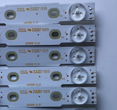 KIT DE LED'S PARA TV SONY ((24 PIEZAS)) / NUMERO DE PARTE LB75018 / LB75018 V0_01 / LB75018 V1_01 / PANEL'S T750QVF05.2 / YD8F007DND01B / T750QVF05.4 /  MODELO XBR-75X900F / XBR75X900F - Imagen 5