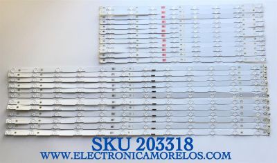 KIT DE LED'S PARA TV SONY ((24 PIEZAS)) / NUMERO DE PARTE LB75018 / LB75018 V0_01 / LB75018 V1_01 / PANEL'S T750QVF05.2 / YD8F007DND01B / T750QVF05.4 /  MODELO XBR-75X900F / XBR75X900F