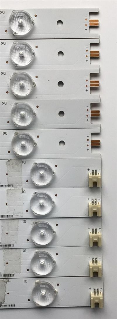 KIT DE LED'S PARA TV VIZIO (10 PIEZAS) / NUMERO DE PARTE IC-D-HWX43D496 / IC-D-HWX43D496L / IC-D-HWX43D496R / 056.38005.0531 / PANEL T430HVN01.0 / MODELO D43-D2 - Imagen 3