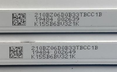 KIT DE LED'S PARA TV VIZIO (2 PIEZAS) NUMERO DE PARTE SSC_TPV_32D3X3_2X6_2W_MCPCB / SSC_TPV_32D3X3_2X6_2W_MCPCB_12MM_V0 / K155B6BV32 1K / 210BZ06D0B33TBCC 1B / PANEL  TPT320B5-HVN05.A REV:S601C / MODELO D32F-G1 - Imagen 3