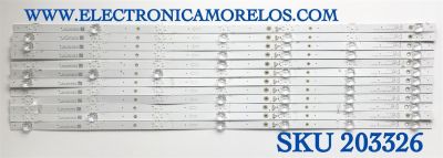 KIT DE LED'S PARA TV TCL (12 PIEZAS) / NUMERO DE PARTE GIC75LB08 / GIC75LB08_3030F2.1D_V1.1_20181016 / 4C-LB7507-ZM03J / E466169 / PANEL  LVU750NDBL-CD9W04 / MODELOS 75S425 / 75S421 / 75S423 / 75S425LACA / 75S425LBCA / 75S425LGBA