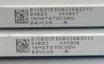 KIT DE LEDS ORIGINAL PARA TV VIZIO 2 PIEZAS / NUMERO DE PARTE D2NS0508 / LB-GM3030-GJVIZI023.82X5AC42-S / LB-GM3030-GJVIZI023.82X5AC42-X / 210BZ05D0B338BS01X / 16M4T47GC05N / 24VC09 / PANEL TPT240B2-0LV1D.Q / DISPLAY CC240LV2D VER.02 / MODELO D24F-G1 - Imagen 3
