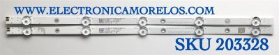 KIT DE LEDS ORIGINAL PARA TV VIZIO 2 PIEZAS / NUMERO DE PARTE D2NS0508 / LB-GM3030-GJVIZI023.82X5AC42-S / LB-GM3030-GJVIZI023.82X5AC42-X / 210BZ05D0B338BS01X / 16M4T47GC05N / 24VC09 / PANEL TPT240B2-0LV1D.Q / DISPLAY CC240LV2D VER.02 / MODELO D24F-G1