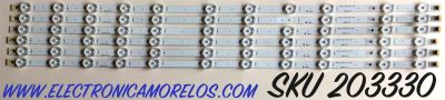 KIT DE LED'S PARA TV PHILIPS ((6 PIEZAS)) / NUMERO DE PARTE LB6507B / LB6507B V0_00 / UDULEDLXT013 REV.A / 81428 BC-J E469119 / 65W11S1P / PANEL'S UBF85XA-G029 / HV650QUB-F90 / LC650EGY(SM)(M5) / MODELOS 65PFL5604/F7 / 65PFL5504/F7 / 65PFL4864/F7 