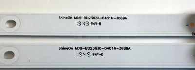 KIT DE LED'S PARA TV INSIGNIA (2 PIEZAS) / NUMERO DE PARTE M08-BD23630-0401N-3689A / YCBDXYCB / PXD4CB / SCBDX51 / 70401-001005 / PANEL BOEI236WX1 / MODELO NS-24D310NA19 / NS-24D310NA21 - Imagen 2