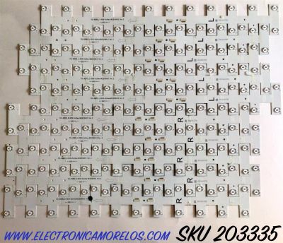 KIT DE LED'S PARA TV TCL (10 PIEZAS) / NUMERO DE PARTE YHF-4C-LB6524-YH / TCL-65R62_L-3030-5X24ea_NC20190413 VER.2 /  YHF-4C-LB6524-YH03J / PANEL LVU650NDBL  CD9W04 / MODELOS 65R625 / 65R625 LDAA