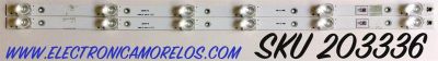 KIT DE LED'S PARA TV SHARP (2 PIEZAS) / NUMERO DE PARTE LB32119 / LB32119 V0 / 1197659 / E469119 / MODELO LC-32LB601U
