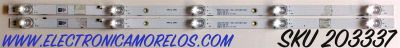 KIT DE LED'S PARA TV HISENSE (2 PIEZAS) / NUMERO DE PARTE LB32128 / LB32128 V0 / JHD315V1H01-TXL1+2019071601 / 1215684 / PANEL JHD315V1H01 / MODELOS 32H4030F1 / 32H4F