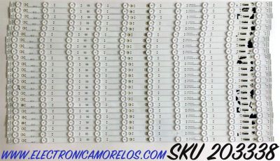 KIT DE LED'S PARA TV VIZIO (24 PIEZAS) / NUMERO DE PARTE LB75019 / LB75019 V5_04-KS / T750QVF04V301 / 58.75T08.012 / 81010 / 21935B / PANEL T750QVF04.5 / MODELO P75Q9-H1