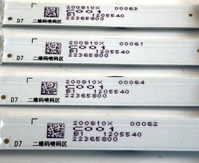 KIT DE LED'S PARA TV HISENSE (4 PIEZAS) / NUMERO DE PARTE BX55V1U713030T04108CS / CRH-BX55V1U713030T04108CS-REV1.2 / 1205540 / 22365800 / 200810X / PANEL HD550V1U51-T0L2/S0/GM/ROH / MODELOS 55H6510G / 55R6040F / 55R7F / 55R6040G - Imagen 3