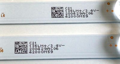 KIT DE LED'S PARA TV ONN ((2 PIEZAS)) / NUMERO DE PARTE LED42D11-ZC52AG-02 / 30342011001 / 42000M59 / PANEL V430DJ1-Q01 / T430QVN03.0 / K430WRD-UF300A / MODELOS 100018254 / 100012584 / E4AA43R / WR43FX2019 - Imagen 4
