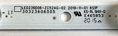 LED PARA TV INSIGNIA / NUMERO DE PARTE LED236D06-ZC52AG-02 / 30323606005 / 30323606007D / 23600M27 / PANEL'S V236BJ1-P01 / PT236AT02-4 / MODELO NS-24DF310NA21 - Imagen 4