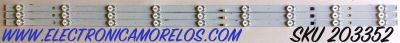 KIT DE LED'S PARA TV INSIGNIA (3 PIEZAS) / NUMERO DE PARTE LB4310F / LB4310F V0_03 / 81075 / E349376 HY-AI / MODELO NS-43D510NA21