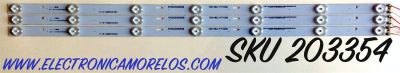 KIT DE LED'S PARA TV INSIGNIA (3 PIEZAS) / NUMERO DE PARTE IC-B-HWBB32D382 / 570202000528 / PGH-B01-F7+009 / PANEL SM315TCA10 D0307  / MODELO NS-32D311NA15