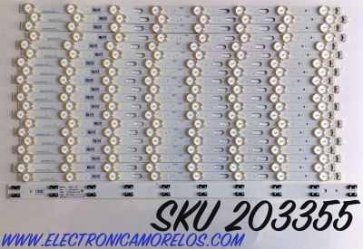 KIT DE LED'S PARA TV SAMSUNG ((20 PIEZAS)) / NUMERO DE PARTE BN96-51978A / 51978A / V0Q8-500SMO-R0 / LM41-01026B / L1_Q80T_E0_FAM_S4(2)_R1.1_U5J_100_LM41-01026B / Q80T / PANEL CY-TT050HMAV1H / MODELO QN50Q / QN50Q80TAFXZA