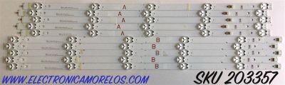 KIT DE LED'S PARA TV VIZIO (10 PIEZAS) / NUMERO DE PARTE FY19 VIZIO 60 INCH_TYPEA_V605_R03_181210 / FY19 VIZIO 60 INCH_TYPEB_V605_R03_181210 / FM328 / FL328 / K0320 / PANEL SD600DU1-1 / MODELO V605-G3