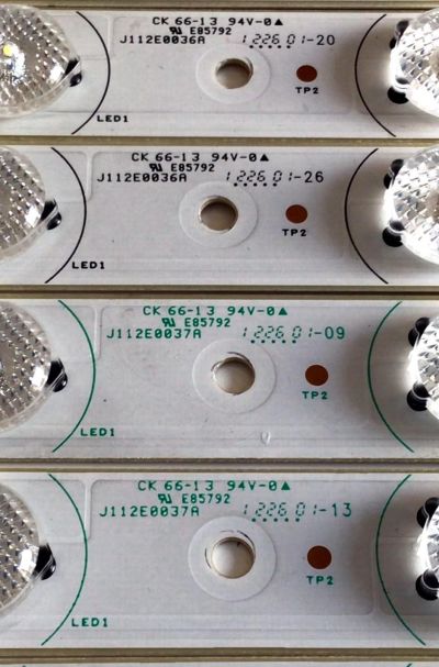KIT DE LED'S PARA TV RCA (10 PIEZAS) / NUMERO DE PARTE J112E0036A / J112E0037A / SN-AG-CU / CK 66-13 / F102718WCA / F102719WCA / MODELO LED46C55R120Q - Imagen 4