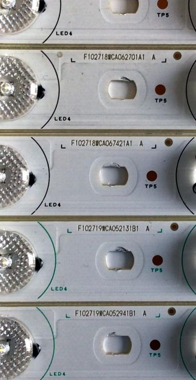 KIT DE LED'S PARA TV RCA (10 PIEZAS) / NUMERO DE PARTE J112E0036A / J112E0037A / SN-AG-CU / CK 66-13 / F102718WCA / F102719WCA / MODELO LED46C55R120Q - Imagen 2