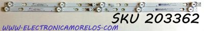 KIT DE LED'S PARA TV ATVIO (2 PIEZAS) / NUMERO DE PARTE 303TC320046 / TCL32D05-ZC22AG-19 / TT320M39 / 181209AC07 / PANEL CV320H1-F01 / MODELOS ATV32SM / ATV3215LED