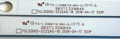 KIT DE LED'S PARA TV ATVIO (2 PIEZAS) / NUMERO DE PARTE 303TC320046 / TCL32D05-ZC22AG-19 / TT320M39 / 181209AC07 / PANEL CV320H1-F01 / MODELOS ATV32SM / ATV3215LED - Imagen 2